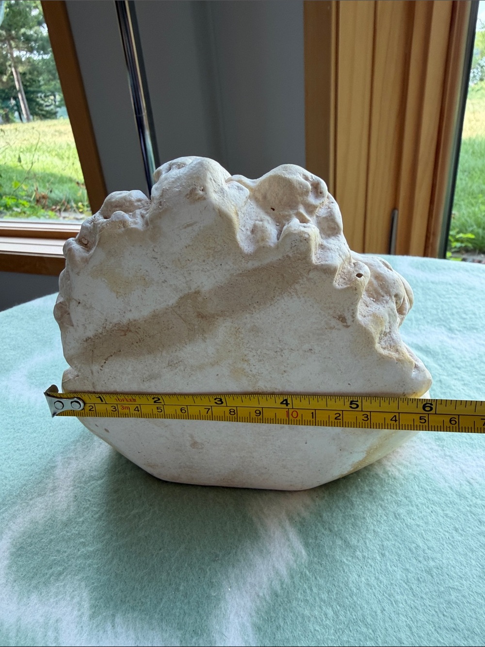 Vintage Solid plaster Cherub winged angel Wall hanging stand - Cream and Beige - Picture 8 of 10
